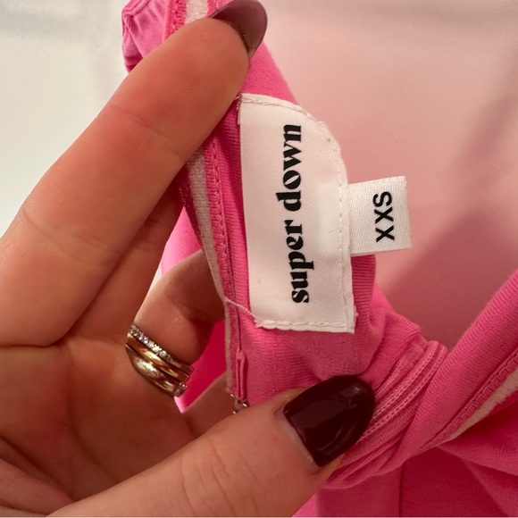 Superdown pink strapless dress - Picture 2 of 4